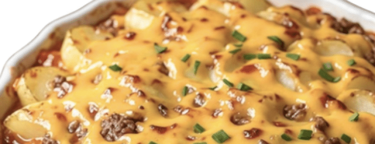 Cheesy Beef Potato Casserole