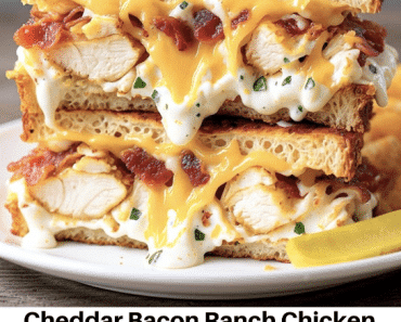 Chicken Bacon Ranch Grilled Cheese