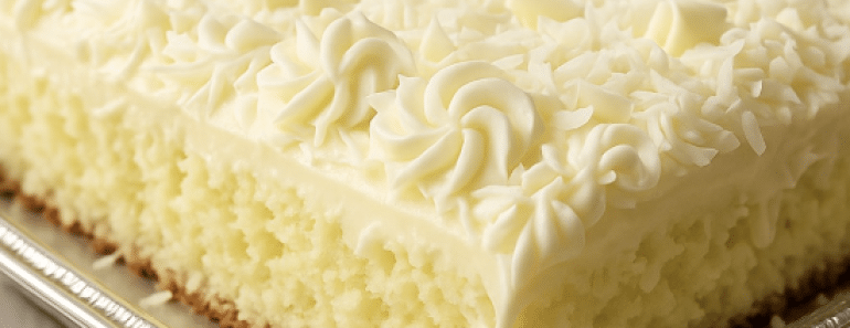 Very Moist Coconut Sheet Cake