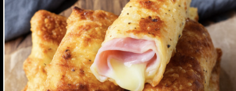 Baked Ham Cheese Sticks
