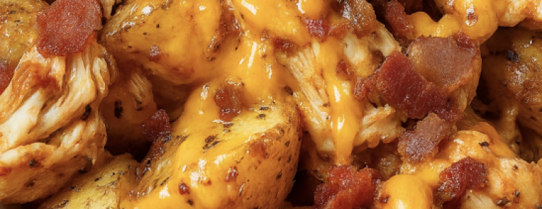 Cheesy BBQ Chicken Potatoes