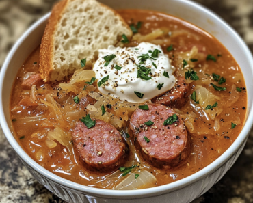 Kielbasa Sauerkraut Soup