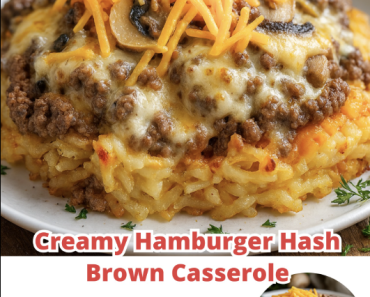 👉Creamy Hamburger Hash Brown Casserole