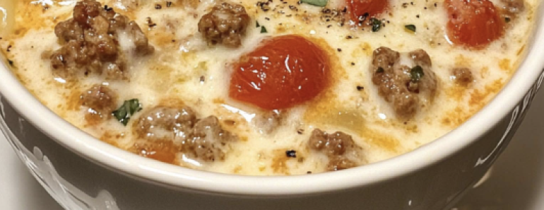 👉CreamyAlfredoLasagnaSoup