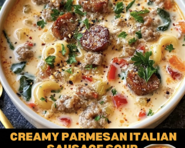 Creamy Parmesan Italian Sausage Soup