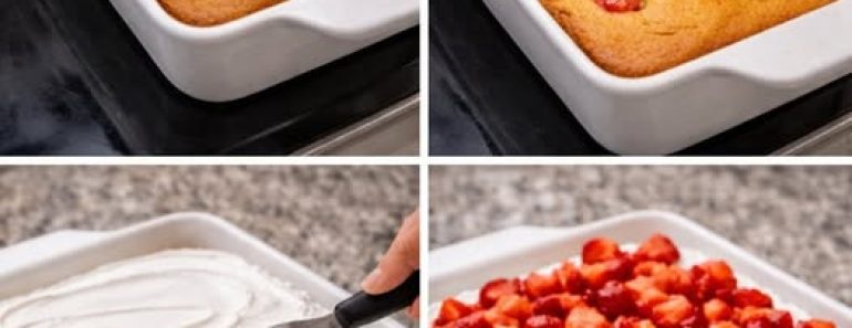 strawberry poke cake .26