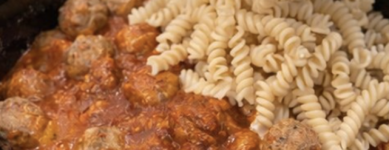 Crockpot Pasta Meatballs .26
