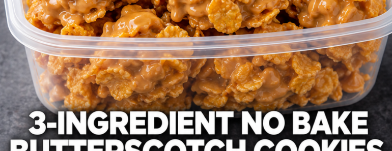 3-Ingredient No Bake Butterscotch Cookies 3-Ingredient No Bake Butterscotch Cookies