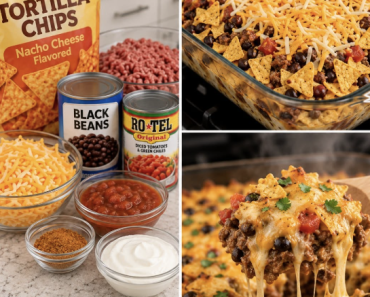 Beef Black BeanNacho Casserole Beef Black BeanNacho Casserole