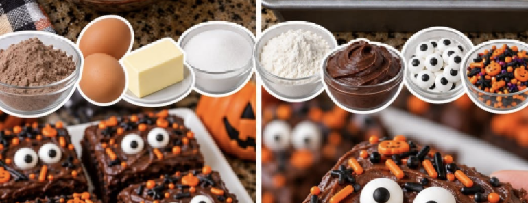 Spooky Halloween Brownie