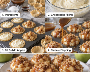 caramel apple cheesecake bites
