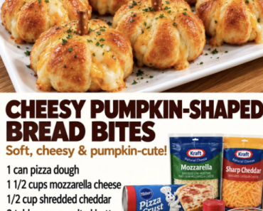 Cheesy Pumpkin Shaped Bread Bites Cheesy Pumpkin Shaped Bread Bites