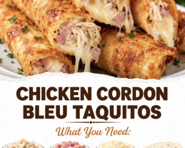 Chicken Cordon Bleu Taquitos