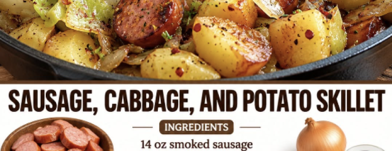 sausage cabbage potato skillet