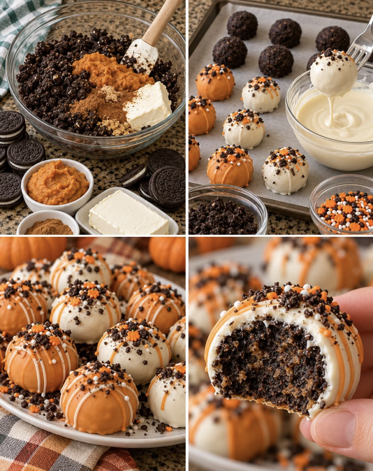 Oreo Falling Pumpkin Oreo Balls – Easy Cooking Ideas