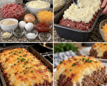 Meatloaf Mashed Potatoes Cheese